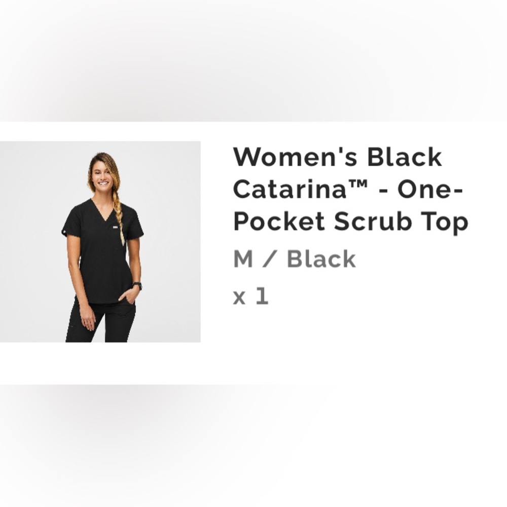Black figs scrub top